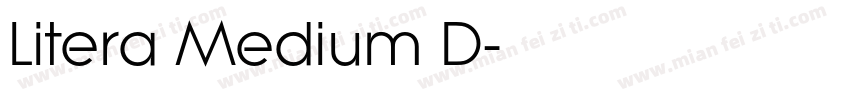 Litera Medium D字体转换